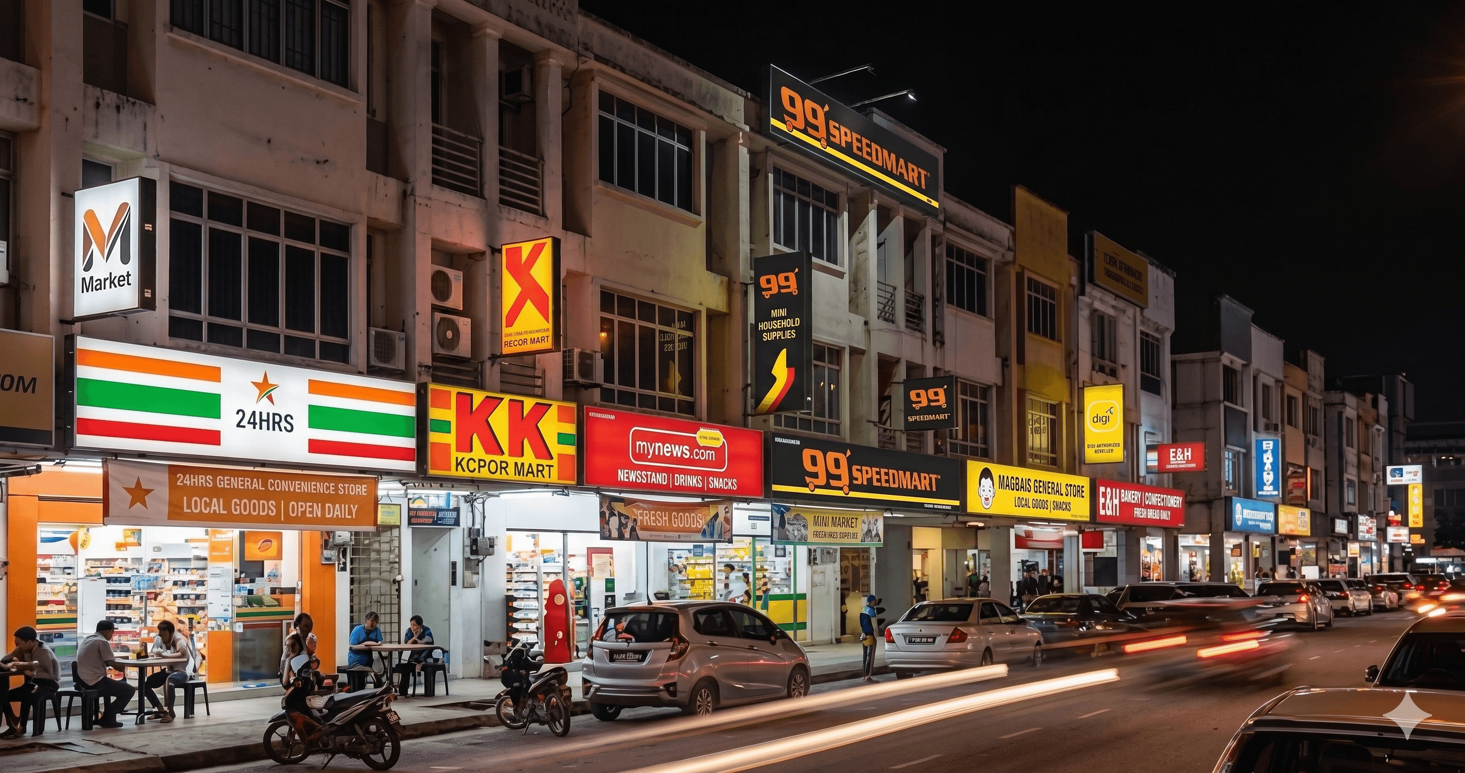 KK Mart vs. 7-Eleven: Who Wins the "High-Visibility" Nodes on Major Arteries?